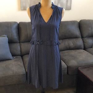 H&M blue patterned dress